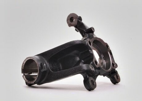 Кулак поворотный левый VW Caddy, Golf, Jetta/Audi A, Q/Skoda Octavia, Superb/Seat Leon (04-18) - ((1K0407255AA, 1K0407255H, 1K0407255K, 1K0407255N)) VAG 1K0407255AA