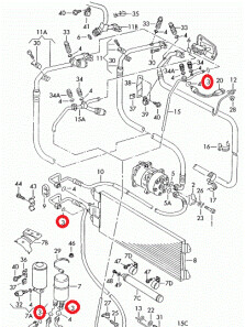 Фото 2 - Радиатор кондиционера VAG 7H0820896