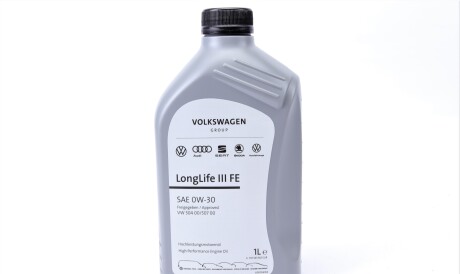 Моторное масло LongLife III FE 0W-30, 1 л (GS55545M2EUR) - (03001DPF, 206490, 83212465854) VAG GS55545M2