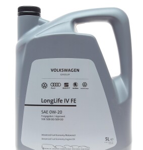 Моторна олива LongLife IV FE 0W-20, 5 л (GS60577M4EUR) - (0822799974, 206479, 830077271) VAG GS60577M4 (фото 1)