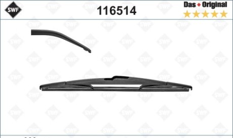 Щітка склоочисника (задня) (300mm) Opel Astra J 09- SWF - Valeo 116514