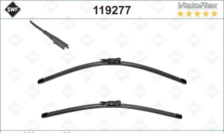 Щетки стеклоочистителя (600/450mm) BMW 4 (F32/F36/F33/F82/F83) 13- - Valeo 119277