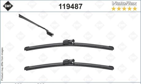 Щетки стеклоочистителя (650/500mm) BMW X3 (G01/F98)/Jaguar E-Pace 17- - Valeo 119487