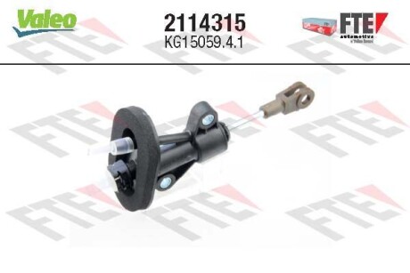 Головний циліндр, зчеплення FTE CLUTCH ACTUATION - Valeo 2114315