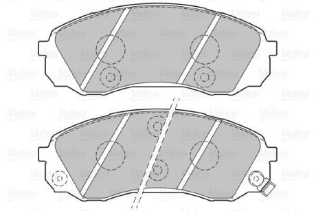 Комплект тормозных колодок - Valeo 301077