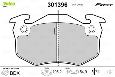 Klocki ham. FIRST.. - Valeo 301396