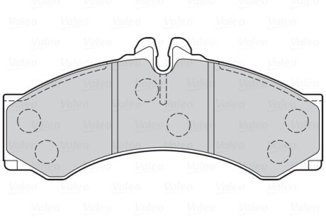 Колодки дискового гальма - Valeo 302089