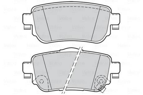 Колодки дискового гальма - Valeo 302165