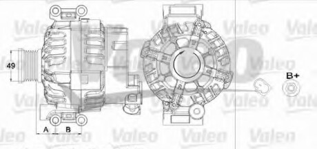 Генератор - (4466271, 12317552352, 12317516099) Valeo 437449