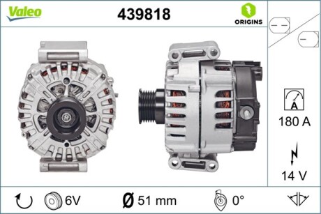 Генератор - Valeo 439818