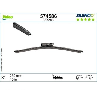 Двірник безкаркасний 250мм - ((5H6955427)) Valeo 574586