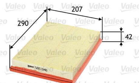 Воздушный фильтр - Valeo 585046