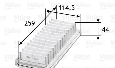 Воздушный фильтр - Valeo 585059