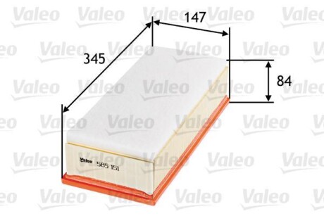 Повітряний фільтр - Valeo 585151