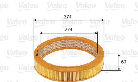 Воздушный фильтр - Valeo 585619