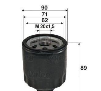 Масляный фильтр - (8200007832) Valeo 586004