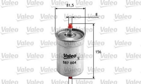 Топливный фильтр - Valeo 587004