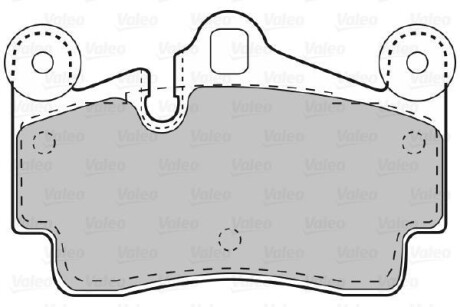 Комплект тормозных колодок, дисковый тормоз - Valeo 598770
