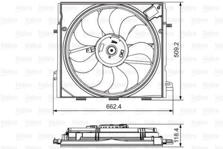Fan, radiator - Valeo 696873