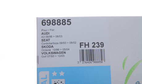 Фото 2 - Фильтр салона Valeo 698885