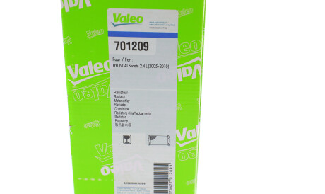 Фото 2 - Радиатор охлаждения двигателя Valeo 701209