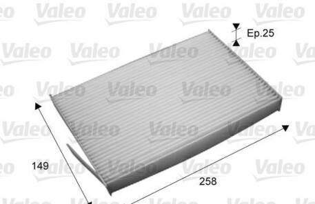 Фильтр, воздух во внутренном пространстве - (278911FE0A, B78911FC0A) Valeo 715709