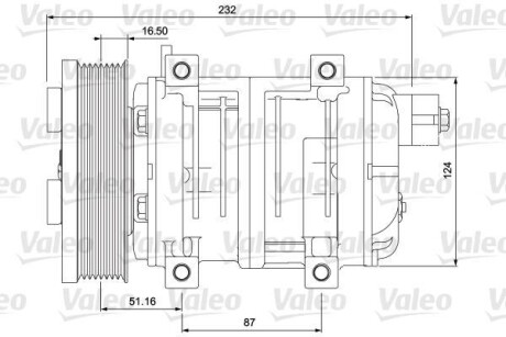 Компресор кондиціонера - Valeo 716657