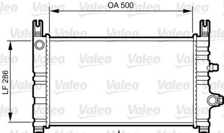 Радиатор, охлаждение двигателя - Valeo 731299