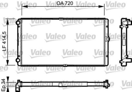 Радіатор - Valeo 732177