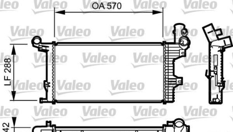 Радиатор, охлаждение двигателя - Valeo 732303