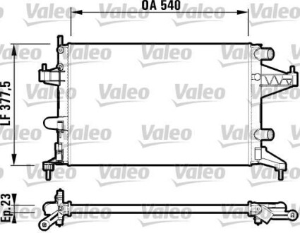 Радіатор - Valeo 732825