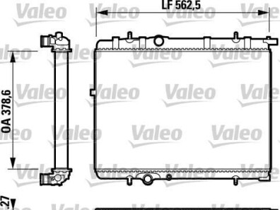 Радіатор - (133309, 1330G4, 1330S7) Valeo 732893