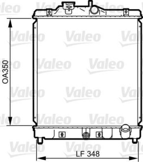 Радиатор, охлаждение двигателя - (19010P01003, 19010P01004, 19010P01013) Valeo 734117