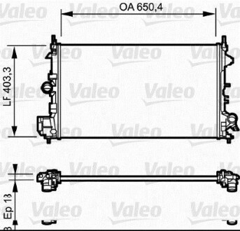 Радіатор - Valeo 734981