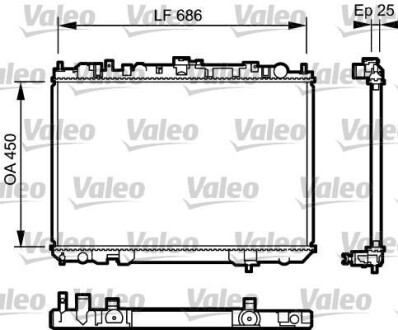 Радіатор - Valeo 735081