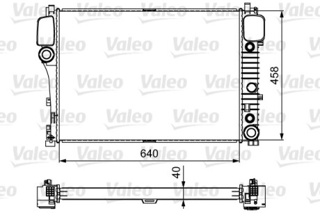 Радиатор, охлаждение двигателя - Valeo 735299