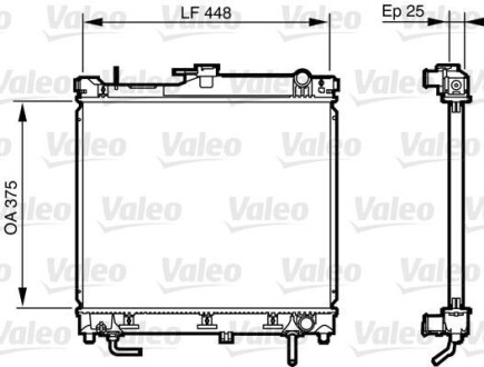 Радіатор - Valeo 735578