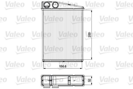 Радиатор отопителя салона - Valeo 811542