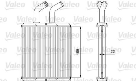 Радіатор обігрівача - (0K30C61A10) Valeo 811562