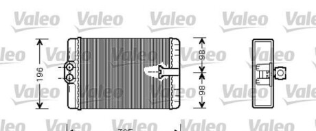 Теплообменник, отопление салона - Valeo 812366