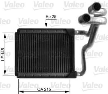 Теплообменник, отопление салона - Valeo 812441