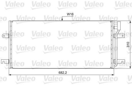 Радиатор кондиционера - (701820413D, 701820413, 701820413H) Valeo 814029