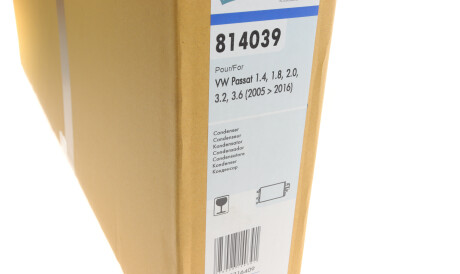 Фото 2 - Радіатор кондиціонера Valeo 814039