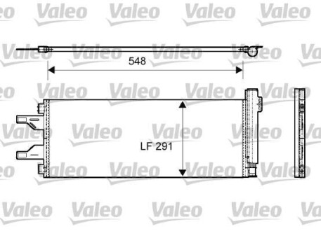 Конденсатор, кондиционер - Valeo 814069