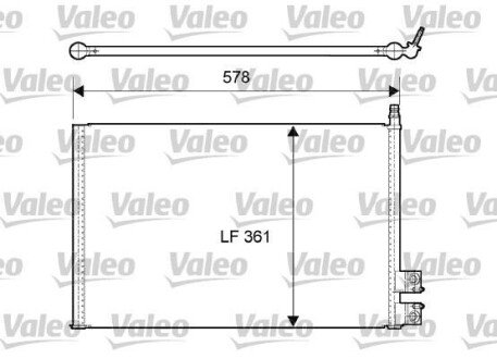 Конденсатор кондиціонера FORD FIESTA - (1142771, 1146195, 1254203) Valeo 814083