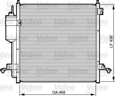 Конденсатор, кондиционер - (7812A171, MN123606) Valeo 814214