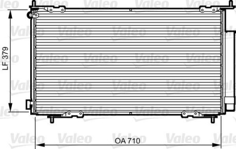 Конденсатор, кондиционер - (80110S9A013) Valeo 814225