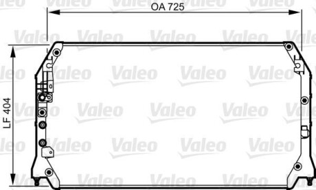 Конденсатор, кондиционер - Valeo 814247