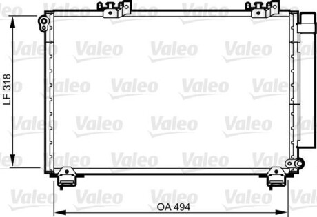 Радіатор кондиціонера - Valeo 814309