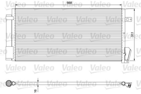 Радіатор кондиціонера - Valeo 814377